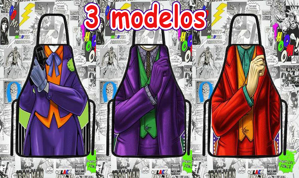 Avental divertido CORINGA JOKER para churrasco e fantasia