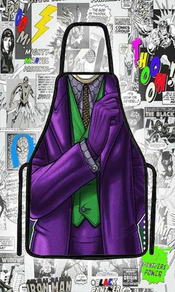 Avental divertido CORINGA JOKER para churrasco e fantasia
