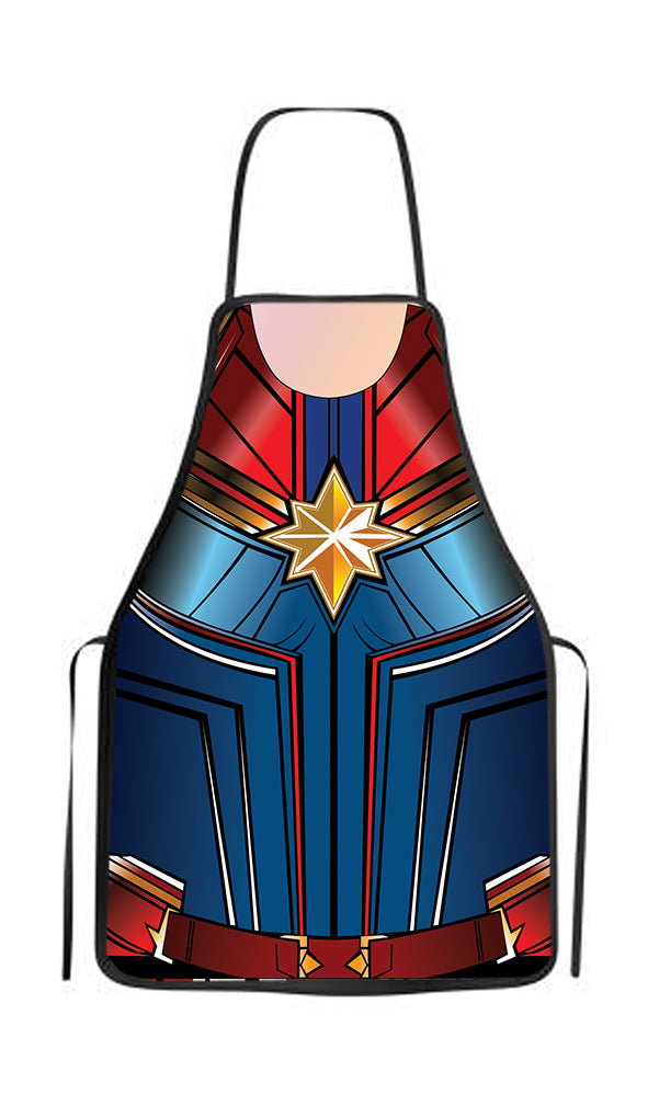 Avental divertido CAPITÃ MARVEL adulto fantasia AVCAM01