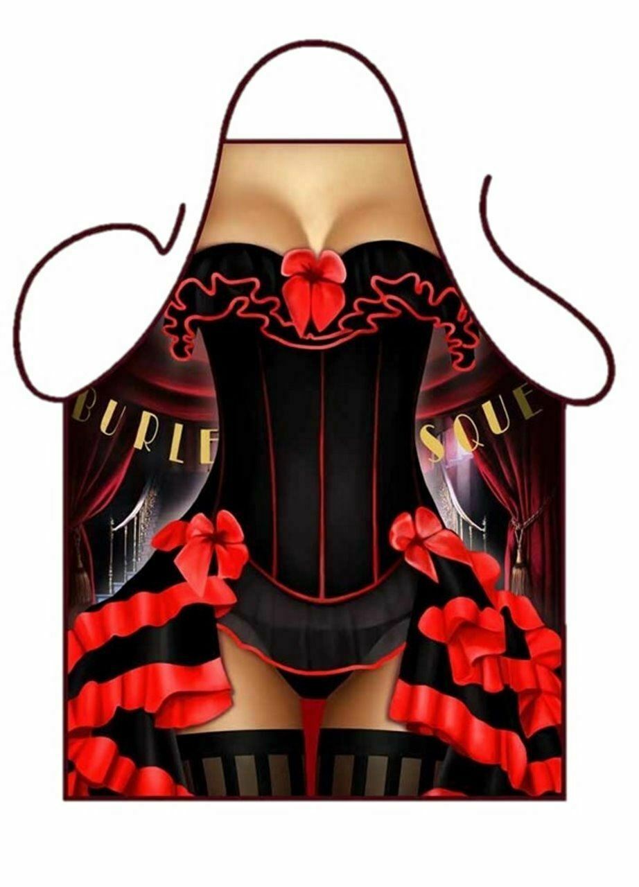 Avental divertido DANÇARINA DE CABARÉ SEXY adulto churrasco