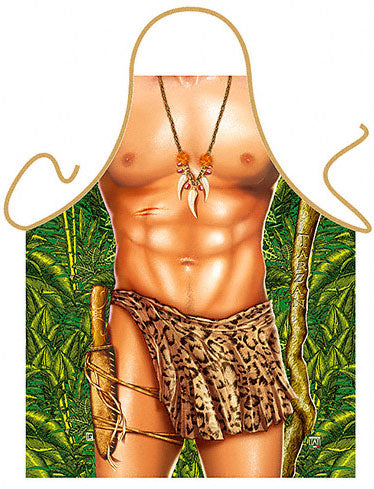 Avental divertido TARZAN DE TANGA SARADO churrasco fantasia