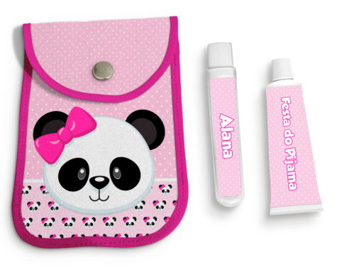 Kit Higiene 3 itens necessaire, escova e pasta personalizado