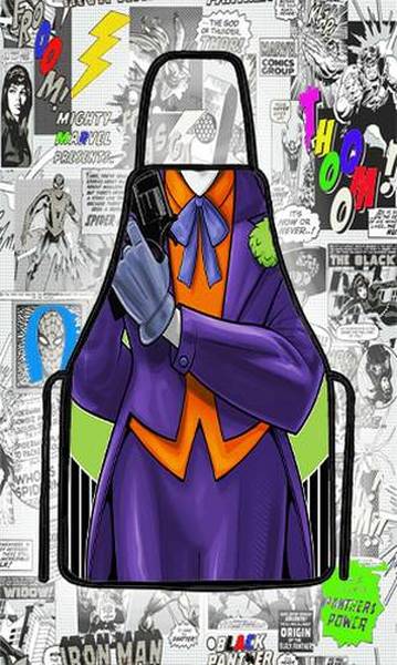 Avental divertido CORINGA JOKER para churrasco e fantasia