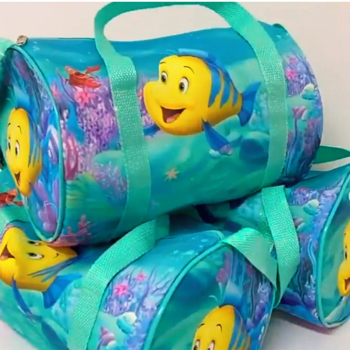Bolsa de viagem pequena personalizada tubolar redonda