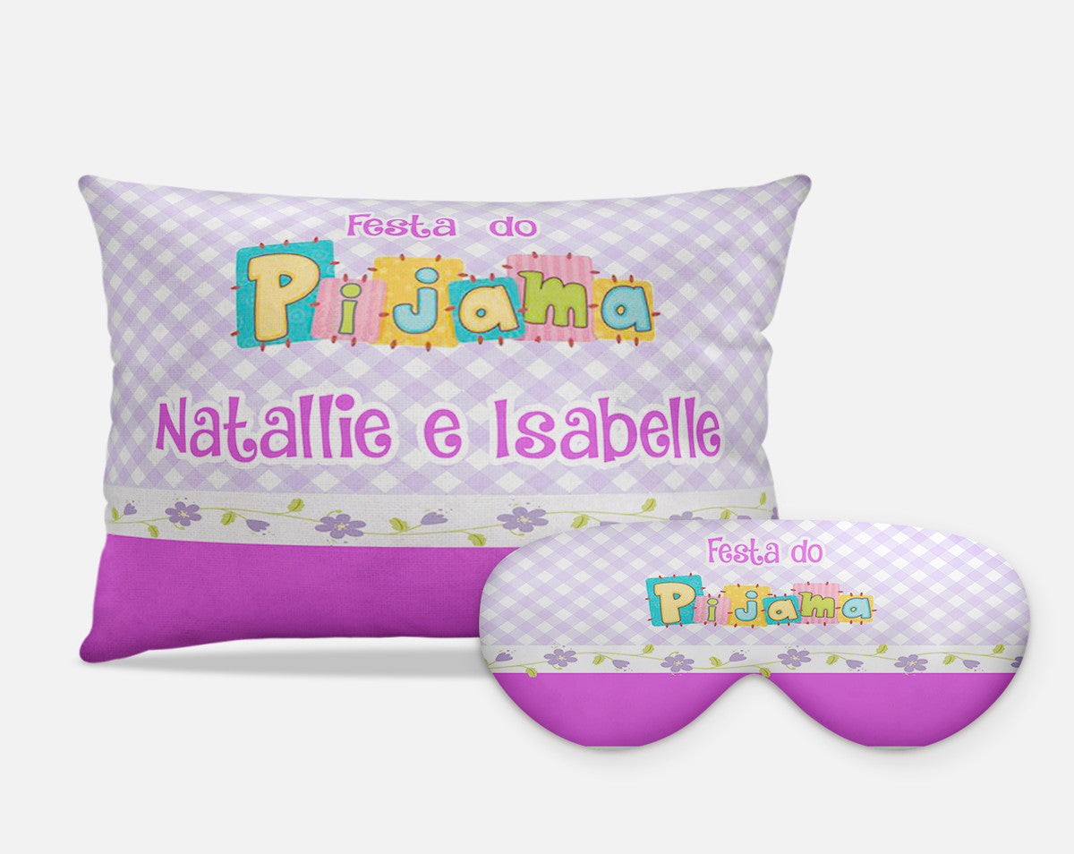 Kit 2 itens com Almofada 20x30CM + Máscara Personalizada