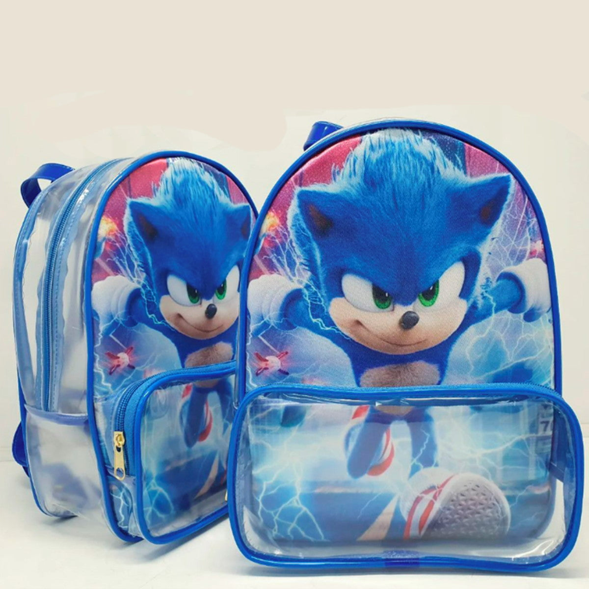 Mochila com Bolso Frontal cristal 21x26x9cm