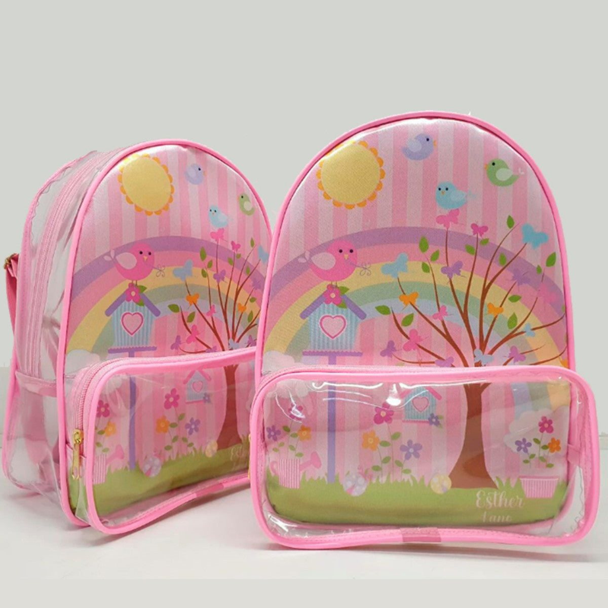 Mochila com Bolso Frontal cristal 21x26x9cm