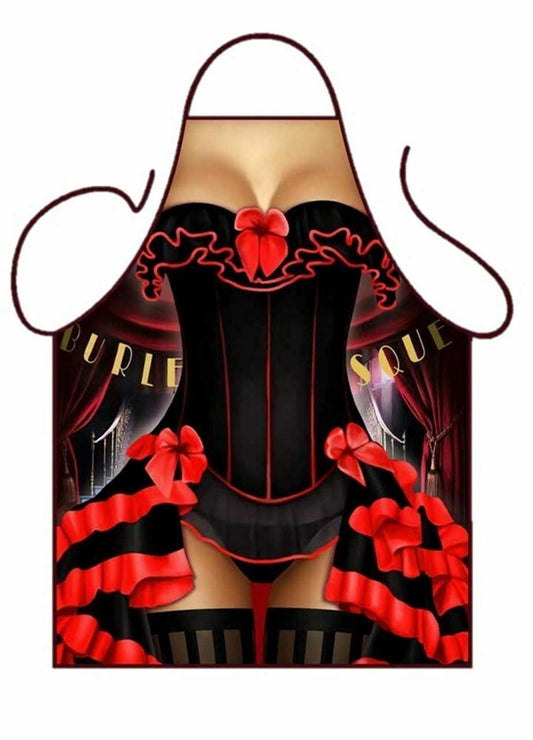 Avental divertido DANÇARINA DE CABARÉ SEXY adulto churrasco