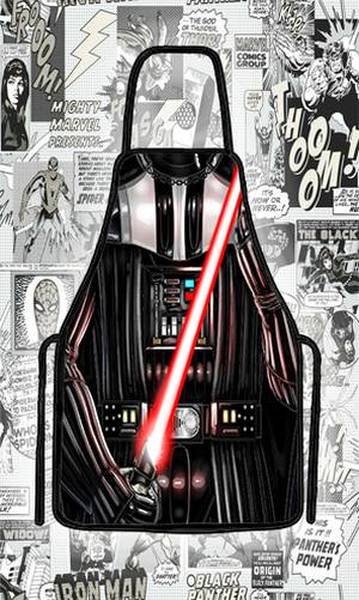 Avental divertido Darth Vader Star Wars para churrasco e fantasia