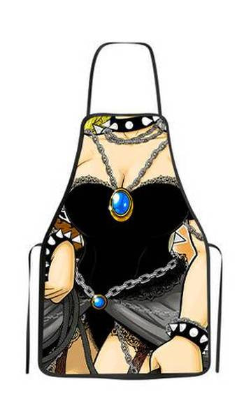 Avental divertido bowsette churrasco fantasia