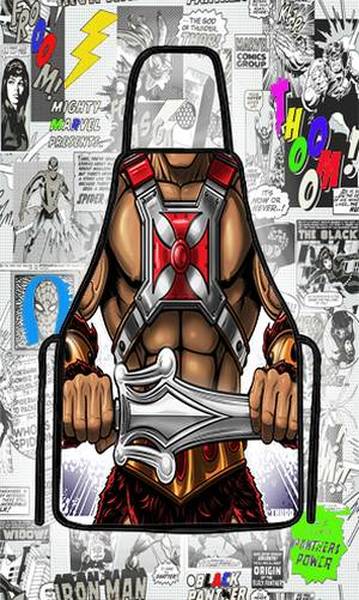 Avental divertido HE-MAN para churrasco e fantasia